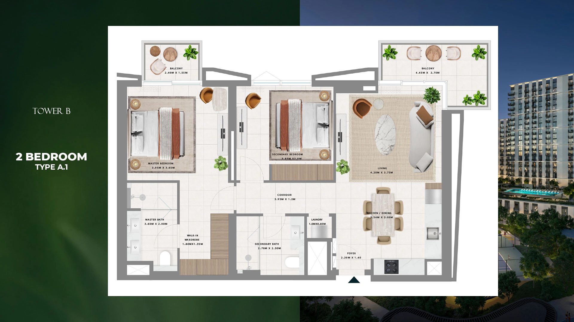 2 BR - Type B